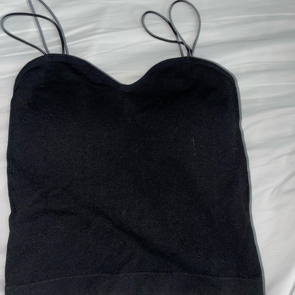 Black tank top